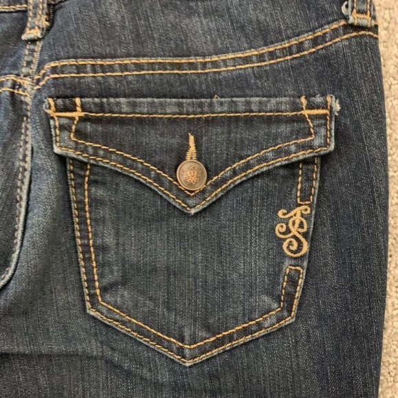 EUC Jessica Simpson Dark Wash Sunshine Boot Jeans - Picture 5 of 9